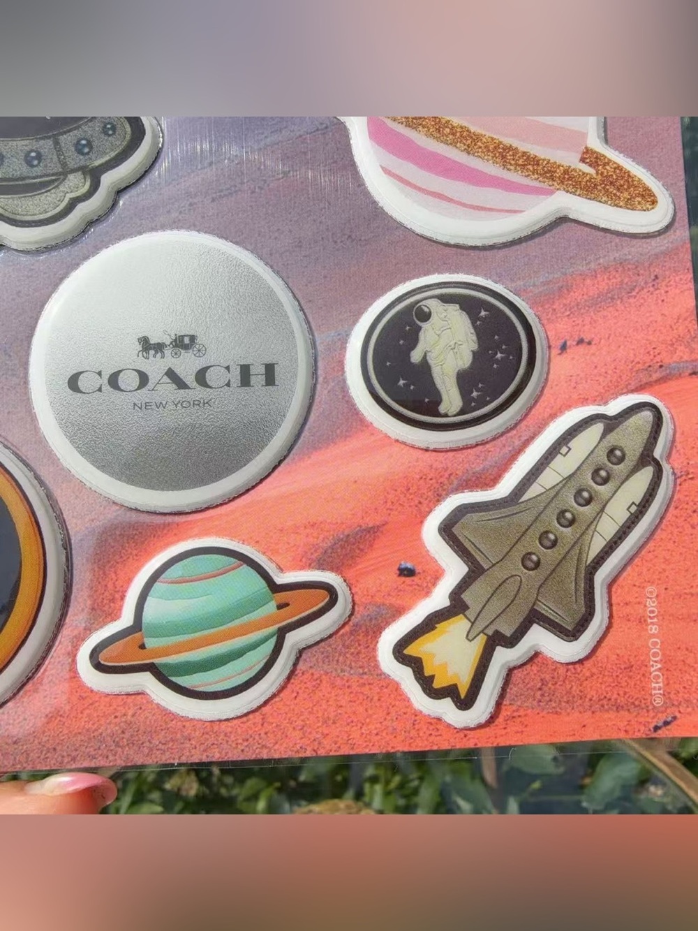 Coach Space Explorer Sticker Set - Picture 4 of 6